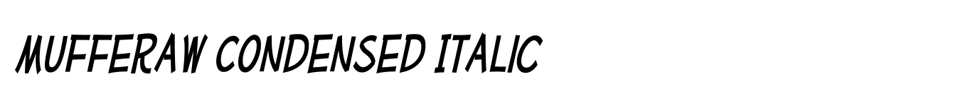 Mufferaw Condensed Italic image